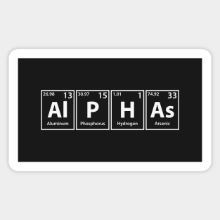 Alphas (Al-P-H-As) Periodic Elements Spelling Sticker